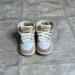 Air Jordan 1 Retro Hi OG Washed Pink TD Shoe Size 2c Pink  FD2598-600 Preowned
